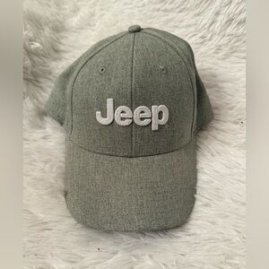 Jeep Logo Baseball Hat – Gray Heather, Adjustable, Like New